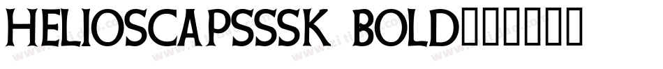 HeliosCapsSSK Bold字体转换